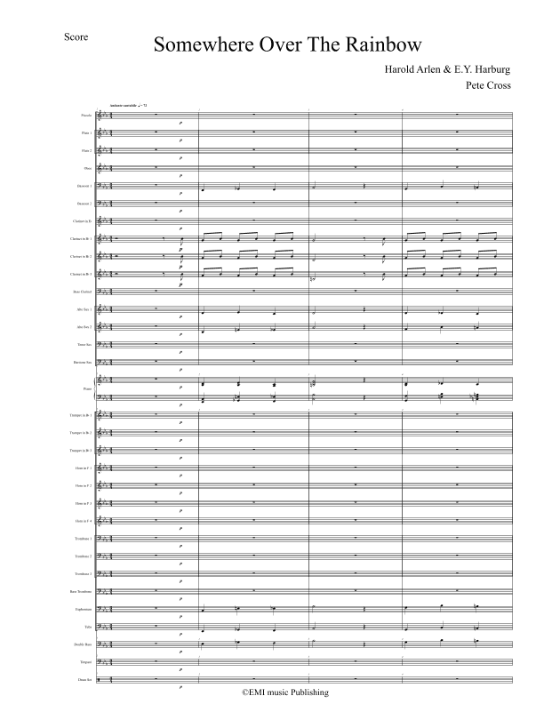 Somewhere Over The Rainbow/what A Wonderful World (arr. Pete Cross)