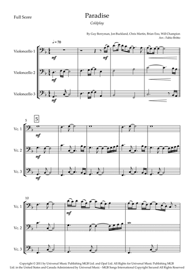 Paradise (arr. Fabio Britto)