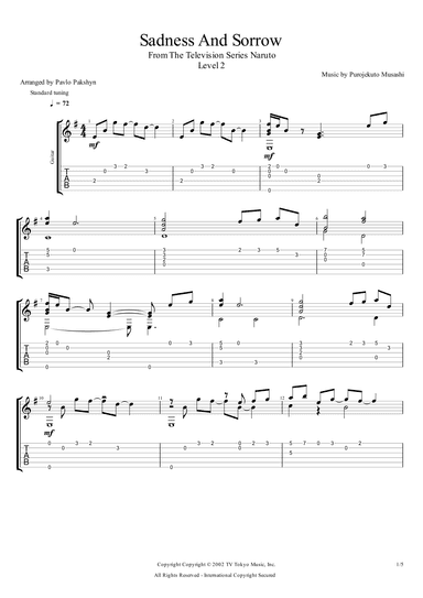 Sadness And Sorrow (arr. Pavlo Pakshyn)