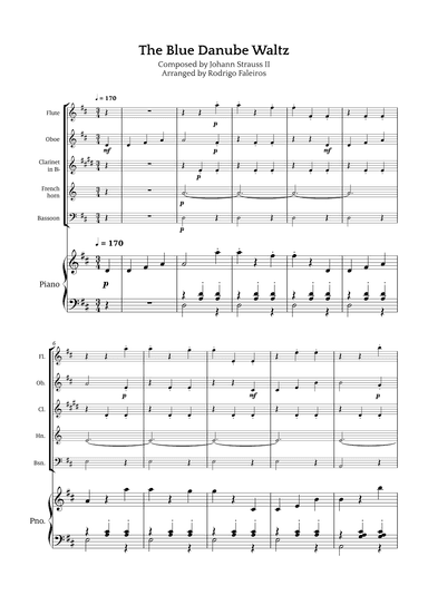 The Blue Danube Waltz (arr. Rodrigo Faleiros)