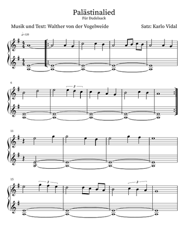 Palästinalied (arr. Karlo Vidal)