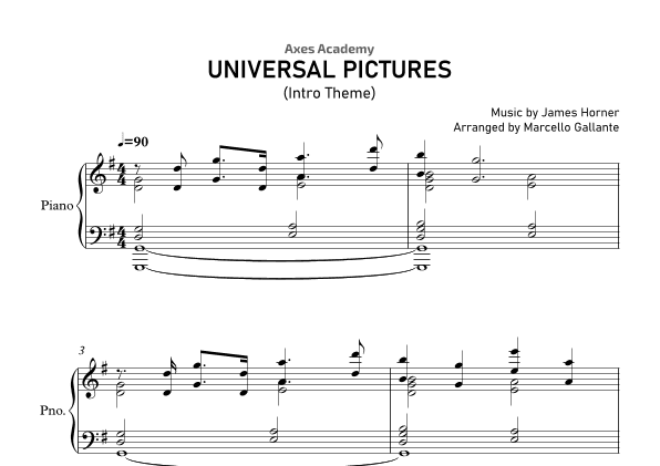 Universal Logo (arr. Marcello Gallante)