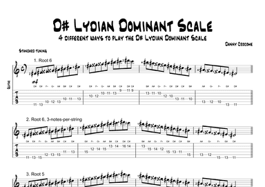 D# Lydian Dominant Scale (4 Ways to Play)