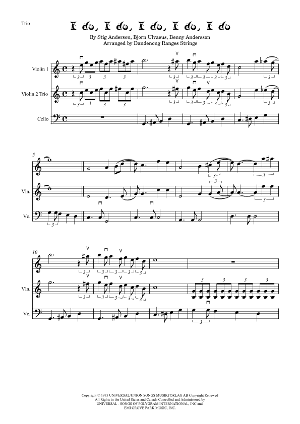 I Do I Do I Do I Do (arr. Dandenong Ranges Strings)