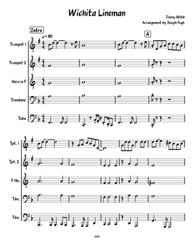 Wichita Lineman (arr. Joseph Pugh)