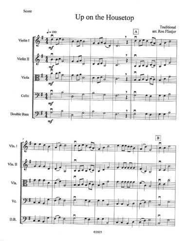 Up on the Housetop (Traditional Carol) (arr. Ron Flintjer)