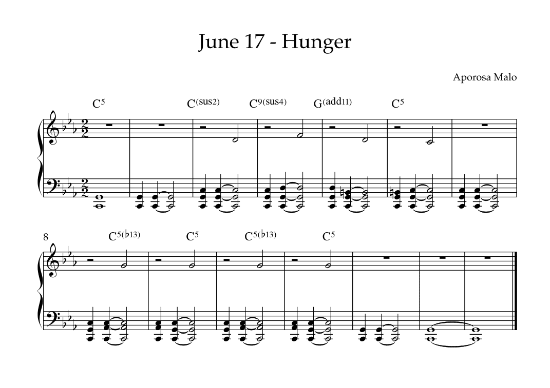 June 17 - Hunger