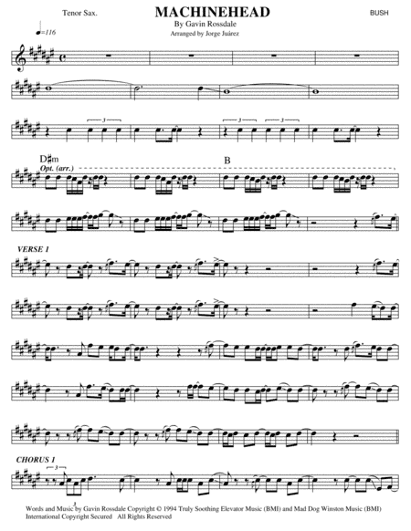 Machinehead (arr. Jorge Juárez)