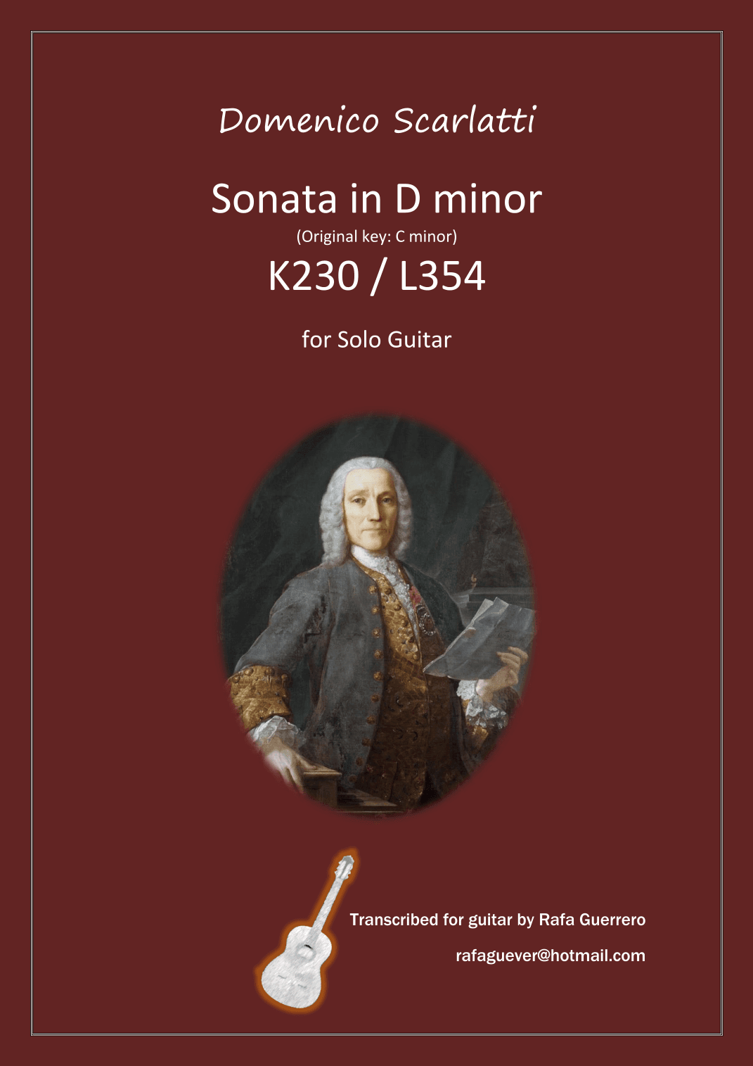 Sonata K230 / L354 (arr. Rafa Guerrero)