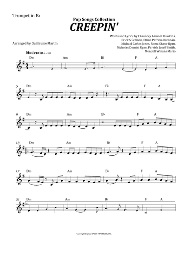 Creepin' (with The Weeknd & 21 Savage) (arr. Guillaume Martin)
