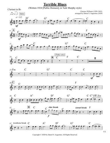 Terrible Blues (arr. Daniel S. Augustine)