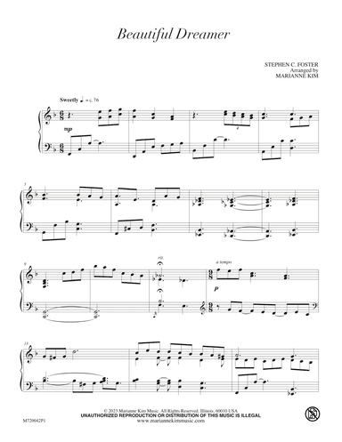Beautiful Dreamer (arr. Marianne Kim)