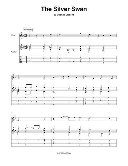 The Silver Swan (arr. Mark Phillips)