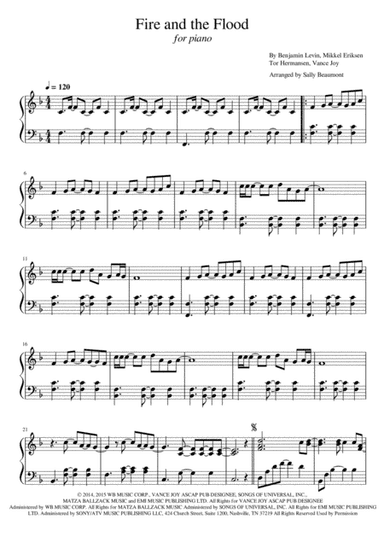 Fire And The Flood (arr. Sally Beaumont)