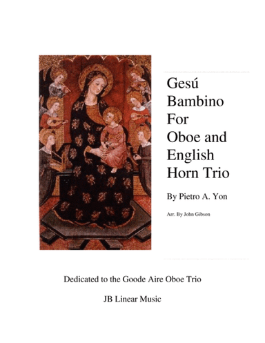 Gesu Bambino (Infant Jesus) for Oboe and English Horn Trio (arr. John Gibson)
