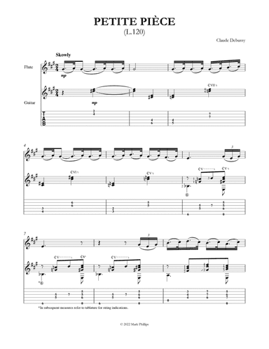 Petite pièce (arr. Mark Phillips)