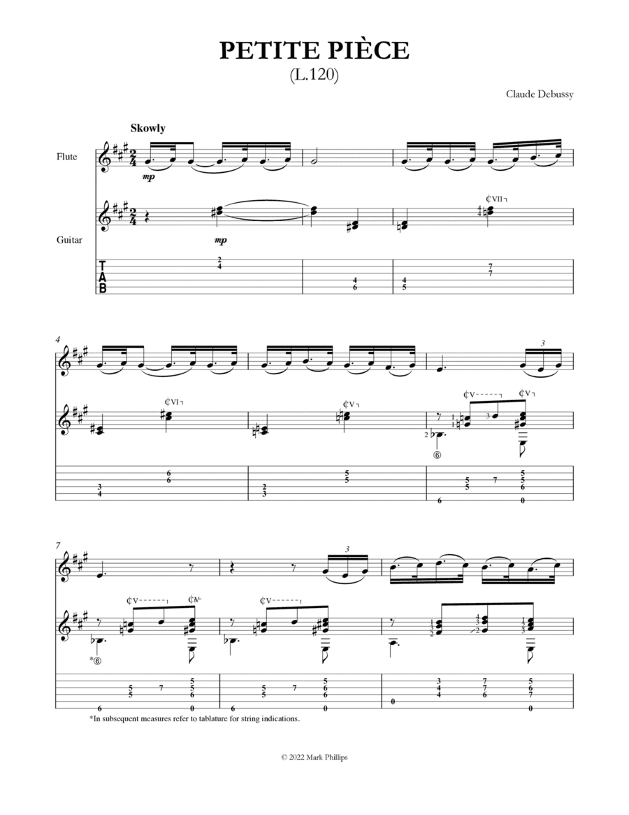 Petite pièce (arr. Mark Phillips)