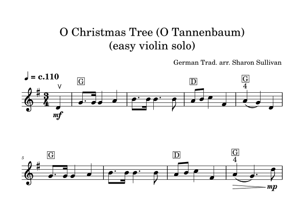 O Christmas Tree/O Tannenbaum (arr. Sharon Sullivan)