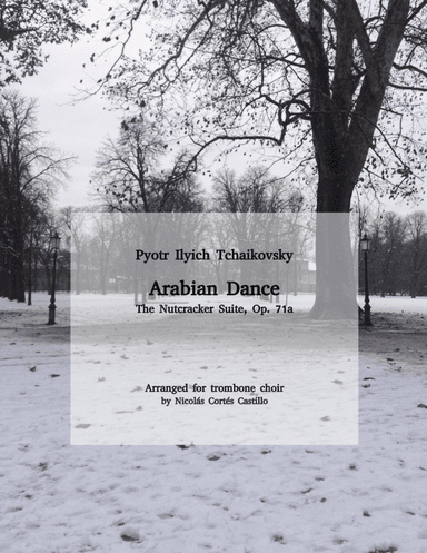 Tchaikovsky - Arabian Dance (The Nutcracker) for trombone choir (arr. Nicolás Cortés Castillo)