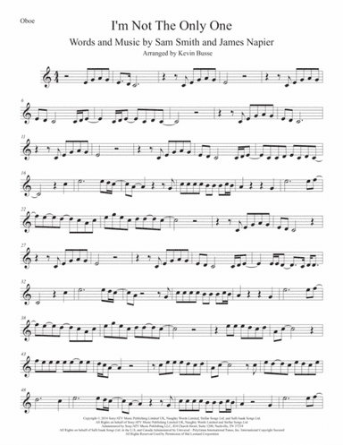 I'm Not The Only One (arr. Kevin Busse)