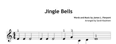 Jingle Bells (primer) (arr. Sarah Kaukinen)