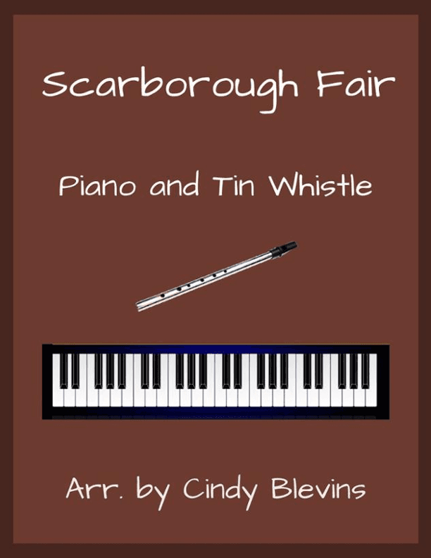 Scarborough Fair, Piano and Tin Whistle (D) (arr. Cindy Blevins)
