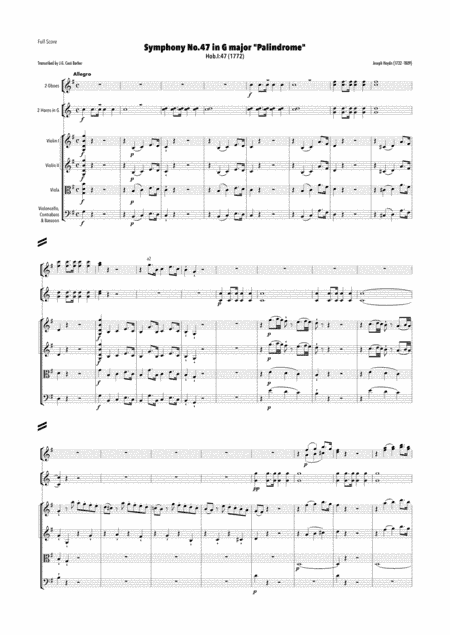 Haydn - Symphony No.47 in G major, Hob.I:47 "Palindrome" (arr. J.G. Cucó Barber)