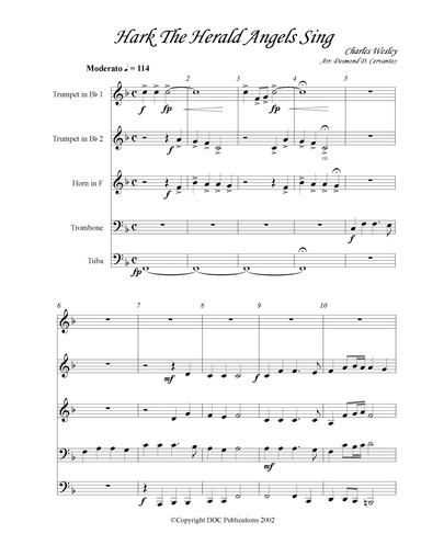 Hark The Herald Angels Sing (arr. Desmond D. Cervantez)