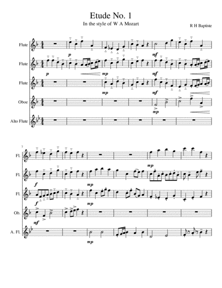 Etude No 1