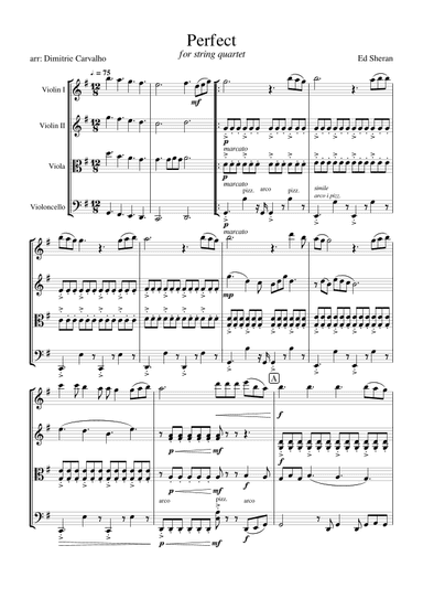 Perfect (arr. Dimitrie Carvalho)