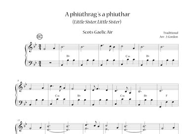 A phiùthrag 's a phiuthar (Little Sister, Little Sister) (arr. Julia Gordon)