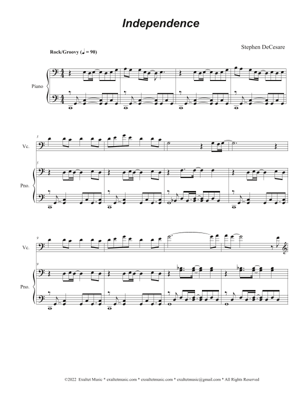 Independence (Duet for Violin and Cello)