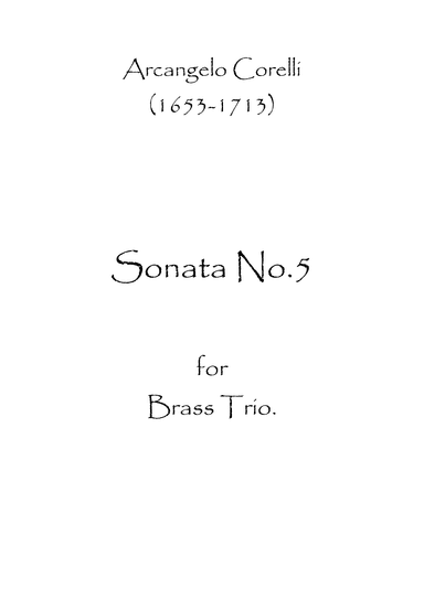 Sonata No.5 (arr. Spence Bundy)