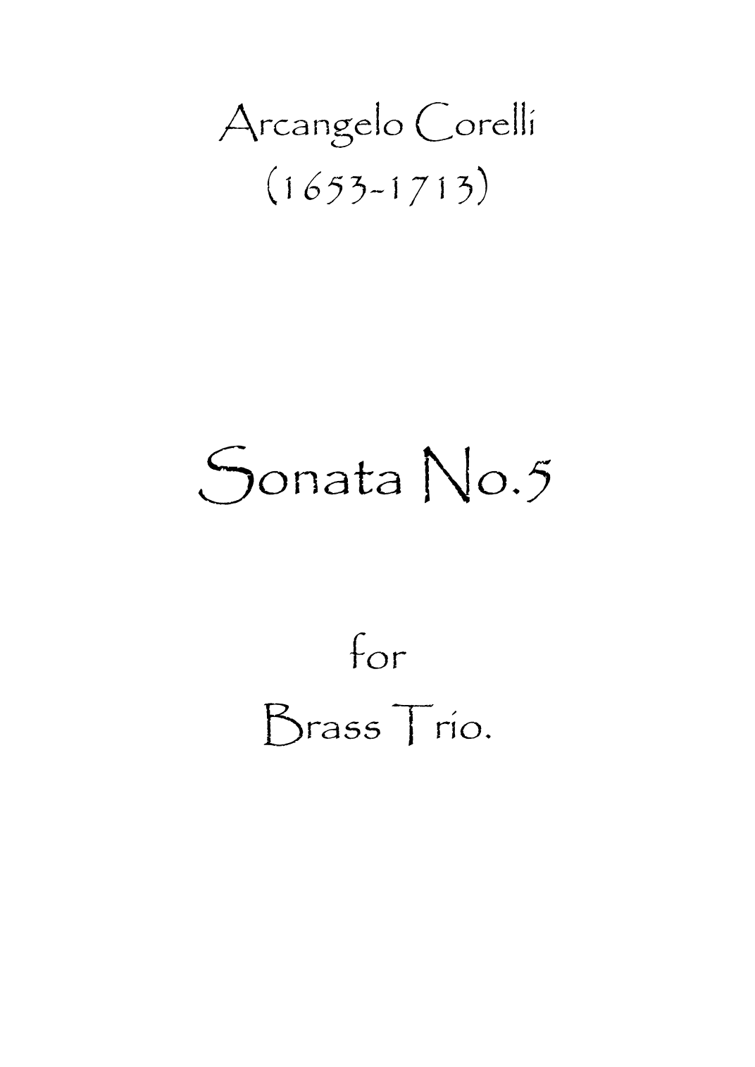 Sonata No.5 (arr. Spence Bundy)