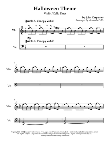 Halloween Theme (arr. Amanda Dills)