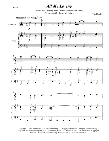 All My Loving (arr. James M. Guthrie)