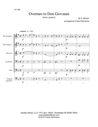 Don Giovanni - overture (arr. Frank Darmiento)