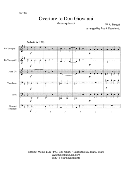 Don Giovanni - overture (arr. Frank Darmiento)