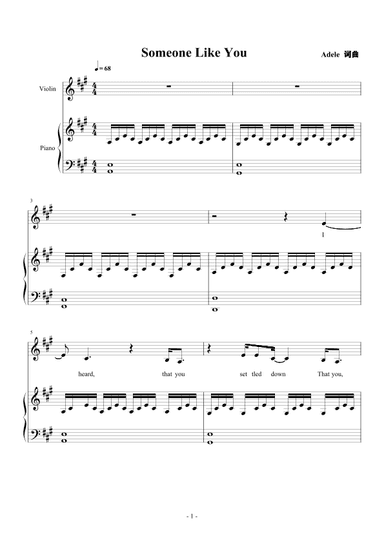 Someone Like You (arr. Adele Adkins)