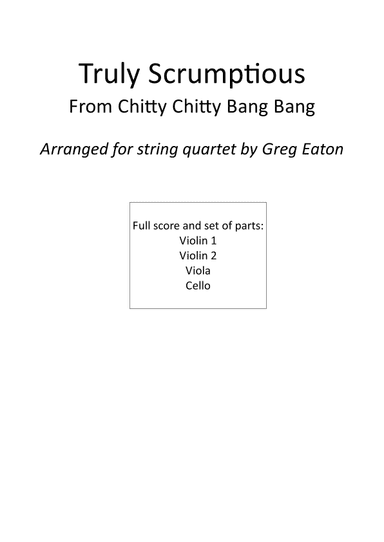 Truly Scrumptious (arr. Greg Eaton)