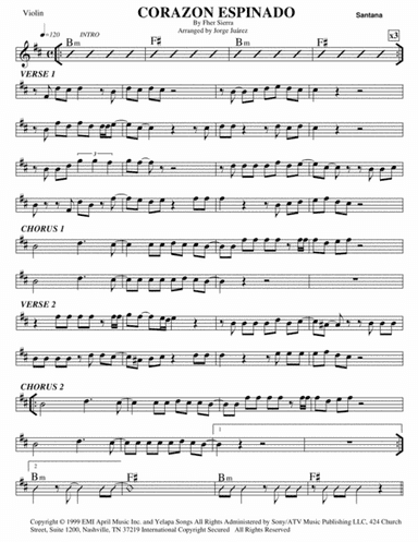 Corazon Espinado (arr. Jorge Juárez)