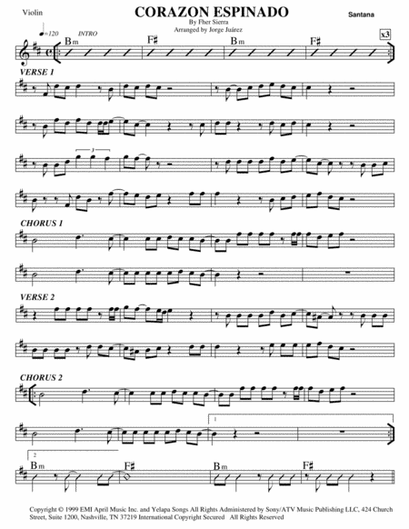 Corazon Espinado (arr. Jorge Juárez)
