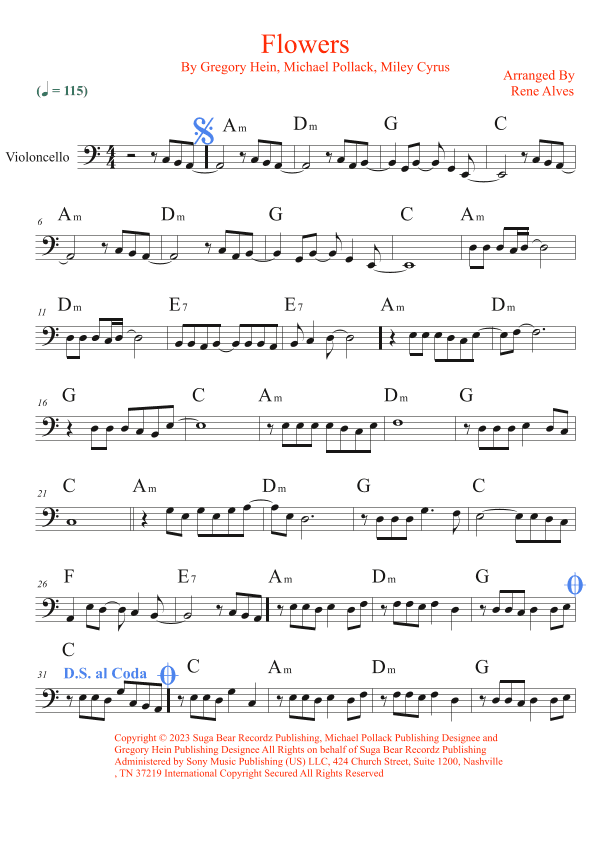 Flowers (arr. Rene Alves)