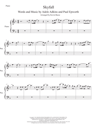Skyfall (arr. Kevin Busse)