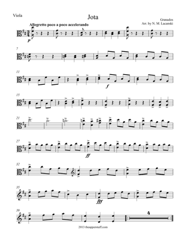 Jota (arr. Nick Lacanski)