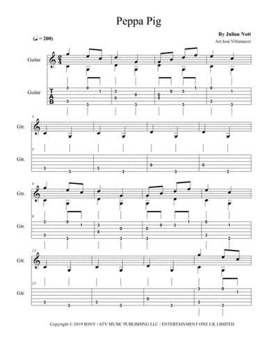 Peppa Pig (arr. José Villamayor)