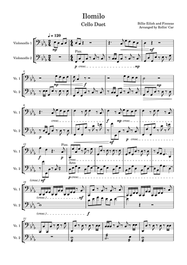 Ilomilo (arr. Rollin' Car)