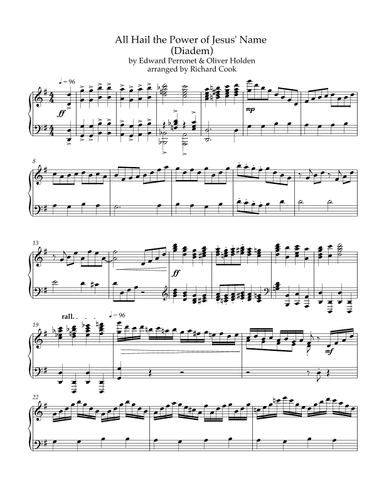All Hail the Power of Jesus' Name (Diadem) (arr. Richard Cook)