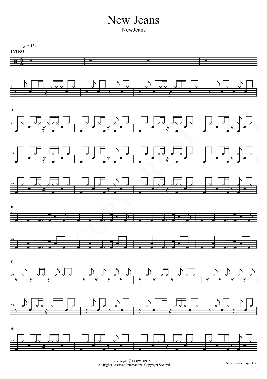 New Jeans (arr. COPYDRUM)
