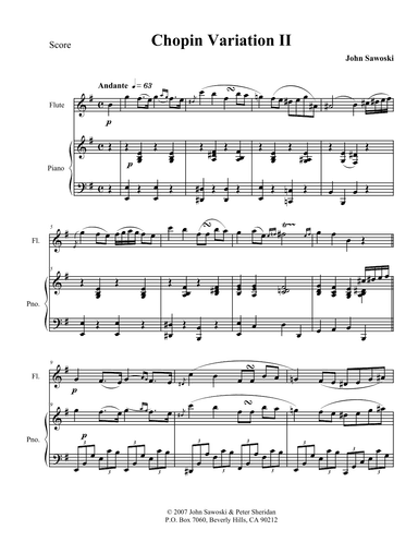 Variation II, from Variations on a Theme by Rossini (arr. John Sawoski)